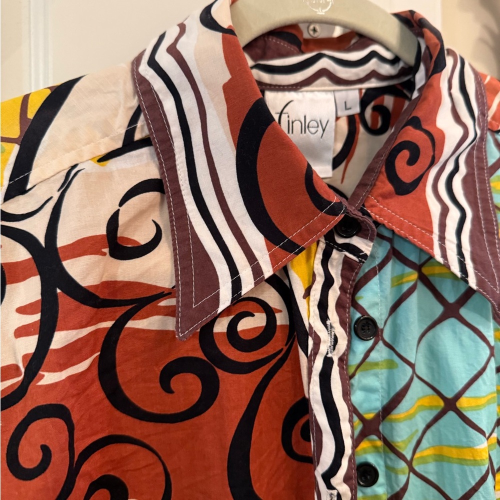 Finley Multicolor Patterned Shirt - image 5